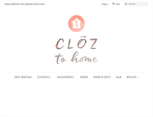 Tablet Screenshot of cloztohome.com